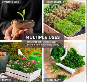 Bloque de Fibra de Coco, Alta Retención de Agua, Ligero, Ecológico, Biodegradable, Mezcla para Macetas, Sustrato de Cultivo para Jardín - Product Image 4