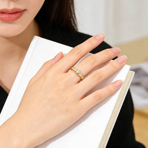 Anillo de compromiso y moda personalizado de plata y oro macizo de 10K/14K/18K, con diamantes cultivados en laboratorio CVD de calidad IGI VVS-VS, corte ovalado y corte brillante, clásico. - Product Image 6