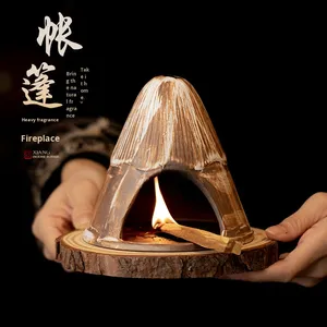 YUBIN - Decoración Aromática para Chimenea, <span class=keywords><strong>Palo</strong></span> <span class=keywords><strong>Santo</strong></span>, Lavanda, Purificante, Cerámica Creativa, Embalaje en Caja de Papel Dehua - Product Image 1