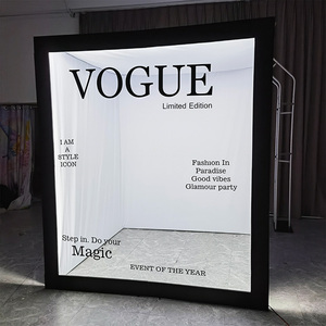 Tùy chỉnh miễn phí Logo bán buôn Tạp Chí hộp Vogue thay thế phần Photo Booth hộp trường hợp khó khăn vỏ - Product Image 5
