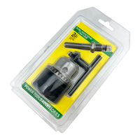 Kit de 3 mandrins de perceuse 16 mm avec clé, filetage 1/2 20UNF, adaptateur de mandrin, accessoire pour outil électrique, pour support de foret électrique