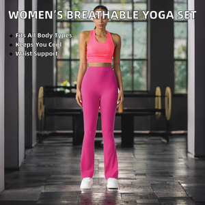 Ensembles 2 Pièces Respirants pour Femmes : Tenue de Sport, Gym, Fitness et Yoga avec Short à Taille Élastique pour Course et Entraînement – Vente en Gros - Product Image 2