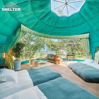 Structure de Tente Dôme Géodésique Igloo 4 Saisons Dômes de Glamping 6m