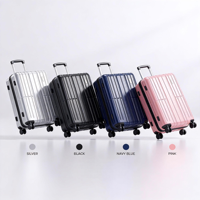 Ensemble de 4 valises rigides en ABS avec roulettes silencieuses en TPU, bagages légers à roulettes