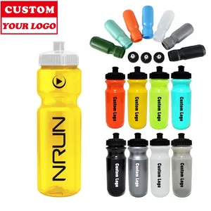 Freies Individuelles Logo Kunststoff Kunststoff Sport Trinken Flasche Fahrrad Wasser Flasche