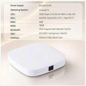 Box TV Android 14 con 4GB+16GB, Quad Core, 4K HDR, H265, Controllo Vocale BT, Telecomando, WIFI5, Supporto Canali Sportivi in Diretta, <span class=keywords><strong>1</strong></span> Anno di Garanzia - Product Image 3