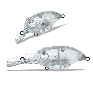 Isca Artificial Crank Bait Top Right S-6055 56mm/7g 76mm/10g para Atacado, Corpo de Isca Não Pintado para Lançamento Longo, Isca Dura para Bass - Product Image 1