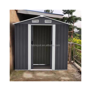 Caseta de Almacenamiento Exterior con Puerta Corredera con Cerradura para Jardín, Césped, Patio, Madera de Teca - Product Image 5