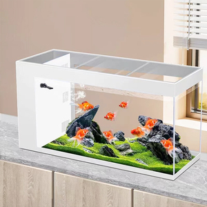 Usine personnalisée 50 <span class=keywords><strong>60</strong></span> 80 gallons petit salon intérieur <span class=keywords><strong>aquarium</strong></span> en verre nouveau style avec filtre <span class=keywords><strong>aquarium</strong></span> d'ornement de taille moyenne - Product Image 4