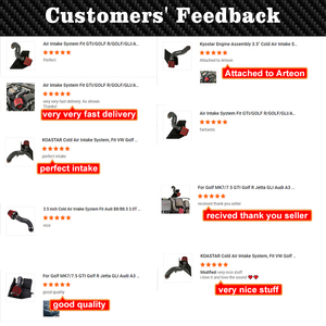 ชุดกรองอากาศเย็นสำหรับรถยนต์ BMW F30 VW EA113 <span class=keywords><strong>MK5</strong></span> GTI/GLI MK6 Golf R Audi A3 BMW 228i/320i/328i/420i/428i เครื่องยนต์ 2.0T N20 N26 เทอร์โบ - Product Image 4