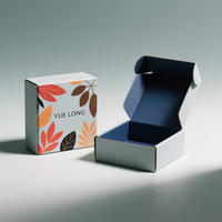 Boîte d'emballage pliable en avion personnalisée boîte de papier ondulé boîte cadeau de stockage d'ongles de bijoux carton d'expédition logo imprimé