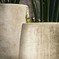 Pot Tanaman Fiberclay Besar Retro untuk Dalam Ruangan, Pot Taman, Pot Tanaman Luar/Dalam Ruangan, Pot Tanaman Bulat untuk Penggunaan di Lantai Teras Villa