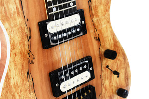 Custom Professional OEM 6 <b>String</b> Maple <b>Top</b> Headless Guitar - Product Image 6