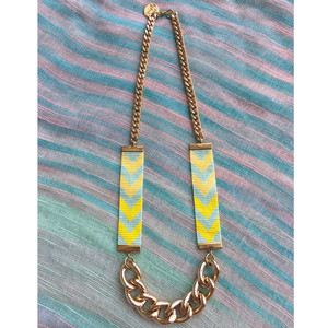 Chevron Priestess II Lime <b>Beaded</b> <b>Necklace</b> - Yellow and Lime - Product Image 4