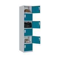 Casier de rangement polyvalent en acier à 6 couches Casier en métal moderne pour la maison, le bureau, l'école, le gymnase et l'hôpital Applications diverses