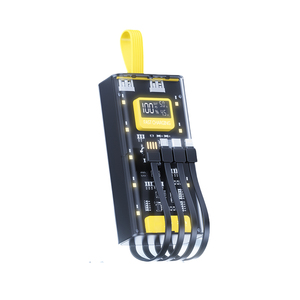 Màn Hình Pin kỹ thuật số cyberpunk điện thoại di động ngân hàng 30000mAh công suất cực lớn MECHA phong cách 22.5W Nguồn điện cầm tay - Product Image 3