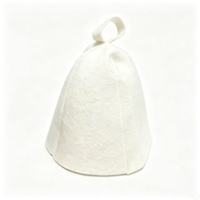 Chapeau de sauna en feutre 100 % laine de Nouvelle-Zélande, vente en gros d'usine, couleur et logo personnalisables, résistant à la chaleur, accessoire de bain de sauna