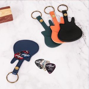 Étui de rangement en cuir PU pour médiators de guitare, porte-médiators en forme de médiator, porte-clés, idéal pour les cadeaux - Product Image 6