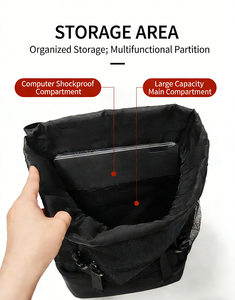 Jusenda Sports Backpack Multi-functional Large Capacity Independent <strong>Shoe</strong> Compartment Double-shoulder Bag <strong>Basketball</strong> Bag - Product Image 5