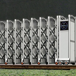 <span class=keywords><strong>Portail</strong></span> de cour électrique rétractable automatique en acier inoxydable, pliable et extensible, idéal pour les allées extérieures et les appartements – Prix abordable - Product Image 3