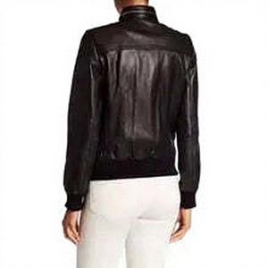 Veste de motard en cuir véritable Leathertex Autumn avec manches longues et tissu tissé - Product Image 1