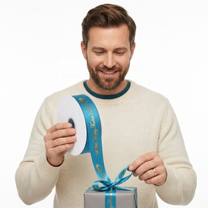 <span class=keywords><strong>Ruban</strong></span> en satin imprimé multicolore, juste pour vous, pour emballages cadeaux, <span class=keywords><strong>ruban</strong></span> pour la décoration de fêtes d'anniversaire et de mariage - Product Image 6