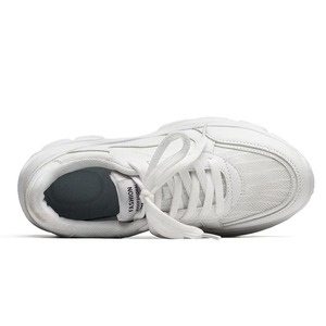 Baskets compensées pour femme, chaussures de sport, autres tendances, en cuir et maille, chaussures épaisses pour femmes - Product Image 5