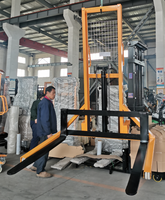 Chariot élévateur manuel hydraulique Jing Xin Long, nouvelle conception à jambes larges, hauteur de levage de 85 mm, pour usage intérieur, restaurants, commerce de détail