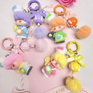 Porte-clés <span class=keywords><strong>Dimo</strong></span> Gold Medal Chef, personnage de dessin animé floqué, mignon, accessoire de sac, pendentif, tendance en direct, petit ornement - Product Image 3