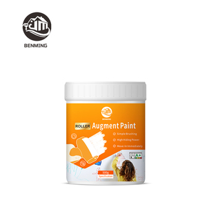 Rodillo de pintura para reparación de paredes, rodillo de látex blanco con resina a base de agua, para renovación DIY en interiores/exteriores - Product Image 1