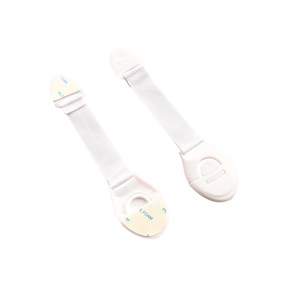 Fabric Safety Lock For Cabinet Doors Drawer Refrigerator Child Proofing Plastic Strap Lock With Adjustable Band - Product Image 4