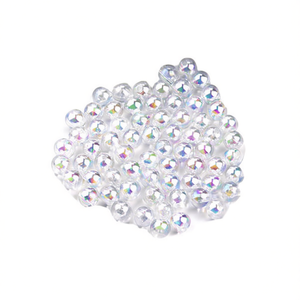 ILAN Abalorios Perles rondes transparentes en cristal de 9x6 mm pour la fabrication de bijoux 20g - Product Image 2