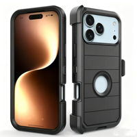 Offre Spéciale : Coque de Protection Intégrale 3 Couches avec Clip Ceinture et Étui pour iPhone 15 Pro Max, 16, 17, 18, et 18 Pro Max