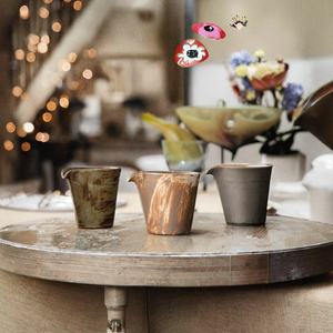 Accessoires de service à thé en grès écologique de style <span class=keywords><strong>japonais</strong></span> rétro : Petite carafe en céramique résistante à la chaleur <span class=keywords><strong>Gong</strong></span> Dao Bei - Product Image 3