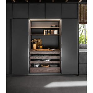 Mobili da Cucina in Legno Stile Americano Vermont, Design Classico, Armadietti Grigi Personalizzati - Product Image 6