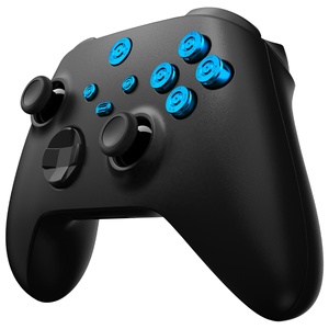 EXtremeRate Kits de boutons métalliques 8-en-1 bleus (Action, Home, Start, Retour, Partager) pour manette Xbox Series X S - Product Image 6