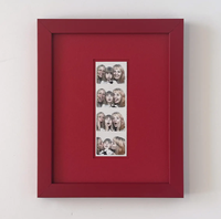 Marco de Fotos de Madera Colorido, Pinturas Surtidas para Impresiones de Tiras de Fotos, Regalo de Fotos Personalizado para Bodas y Fiestas, Acabado de Madera Rústica