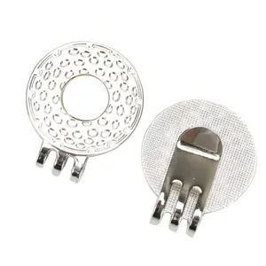 Wholesale Factory price 25mm Golf Ball Marker Holder Hat Clips with Strong Magnetic