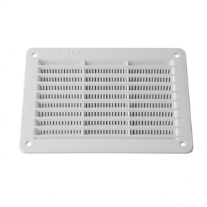 Rectangular Built-In <b>Grille</b> White PP 200x150mm <b>Ventilation</b> Fan Part - Product Image 2