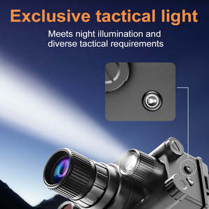 نظارات رؤية ليلية بالأشعة تحت الحمراء مثبتة على الرأس ، نطاق العرض المزدوج ، ضوء تكتيكي للاستخدام في الحياة البرية ، مناظير 4K ، تكبير بصري 8X - Product Image 6