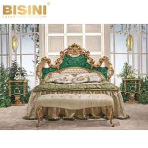 Costoso stile italia Villa reale castello fatto a mano in legno intagliato prezioso Malachite verde accanto al tavolo camera da letto comodino - Product Image 5