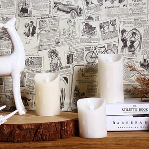 Retro British giornale modello carta da parati 3d nero bianco autoadesivo decorazione della parete <span class=keywords><strong>per</strong></span> soggiorno e sfondo TV - Product Image 3