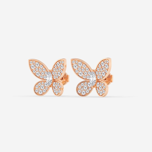 Elegantes Pendientes de Mariposa con Diamantes Cultivados en Laboratorio de 2 Quilates, Corte Marquise, con un Brillo Brillante, Joyería de Lujo Ética - Product Image 2