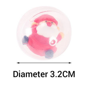 Neue Spielzeuge OEM/ODM maßge schneiderte kugelförmige Spielzeug leere Kunststoff Weihnachts kapsel für Verkaufs automaten - Product Image 2