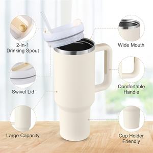 Gobelet à vin isotherme sous vide en acier inoxydable 1200 ml, design personnalisé, écologique, avec couvercle et paille, isolation thermique 12-24 heures, pour le bureau - Product Image 4