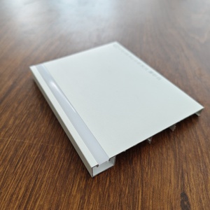 Wall Mount Modern Matt White Aluminum LED Skirting Board Moulding Light with PVC Baseboard Lighting Channel System - Product Image 2