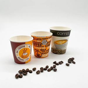 Einwand iges umwelt freundliches Material kunden spezifischer Logo-Druck 4oz 8oz 12oz Kaffee-und Tee-Pappbecher für Büro - Product Image 4
