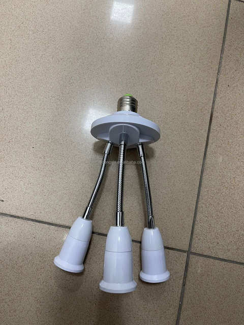 Durable LED Base Light Bulb Lamp Converter Adapter E27 Male B22 Female PC Material Quality Lamp Holders
