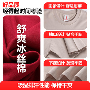 Camiseta de Algodón Puro de Alta Calidad Hecha a Medida, Cuello Redondo, Logotipo Impreso, Ropa de Trabajo, Manga Corta, Corte Holgado, Ropa Juvenil, Tallas SMLXLXXLXXXLXXXXL - Product Image 3