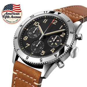 Reloj Cronógrafo de Lujo Exclusivo para Hombre, Serie Aviación Legendaria, 7A, 42, Edición Especial del Caza P-51 Mustang, Estilo Breitling - Product Image 2